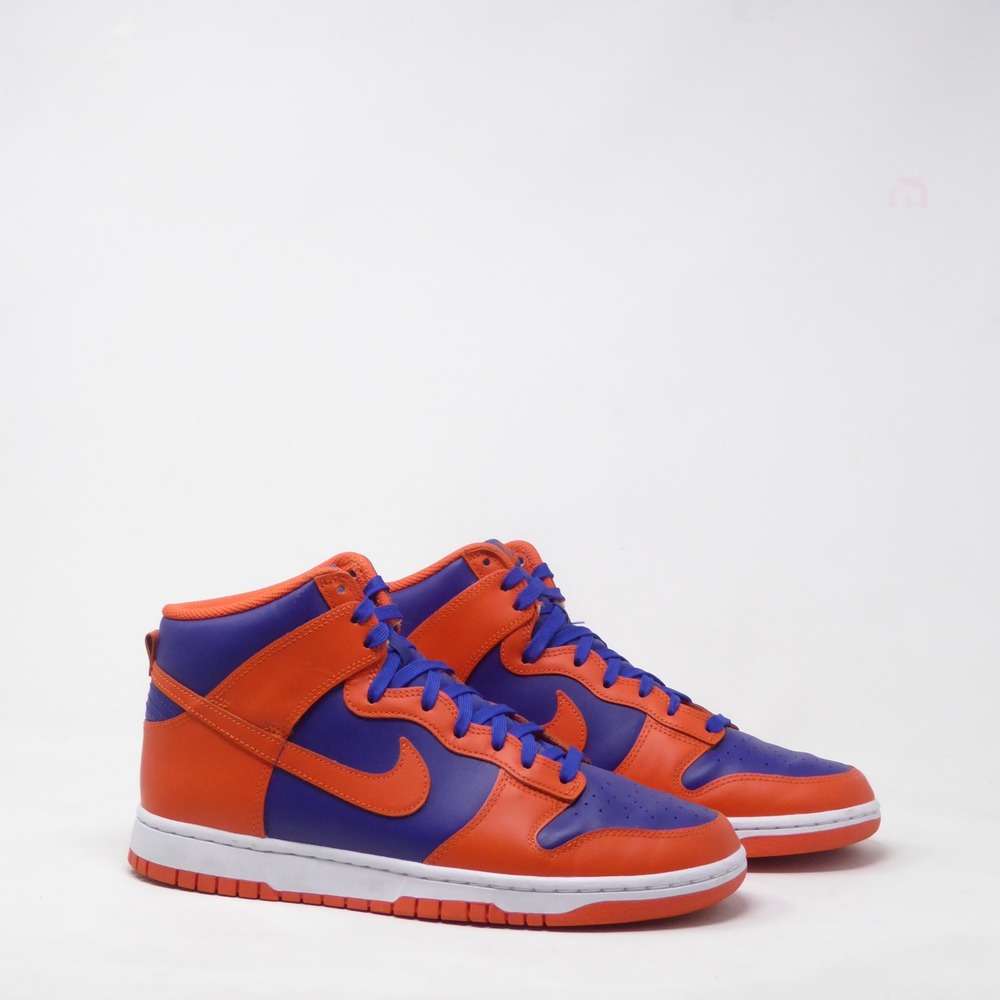 Nike Mens Dunk High Retro Knicks Orange Blue DD1399-800 Size 10.5